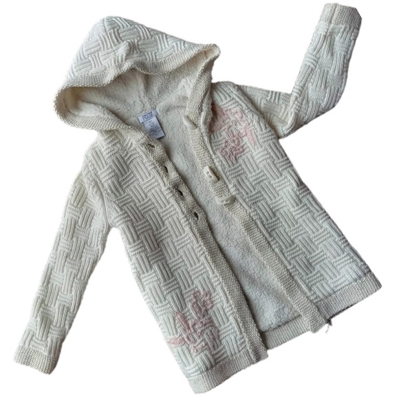 MISS MONA MOUSE Beige Fleece Lined Knit Hoodie - Picture 1 of 3